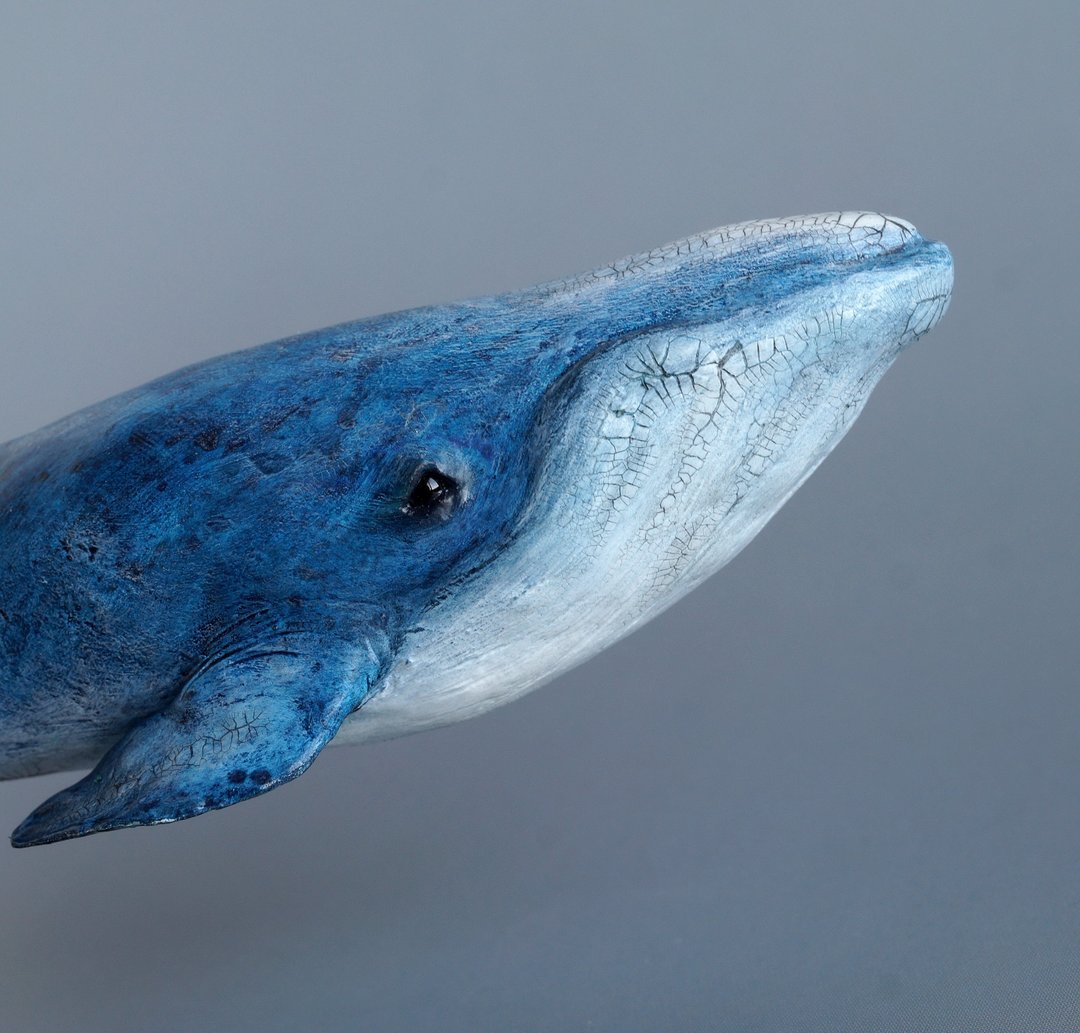 Fantasy humpback whale figurine - 摆饰 - 其他材质 蓝色