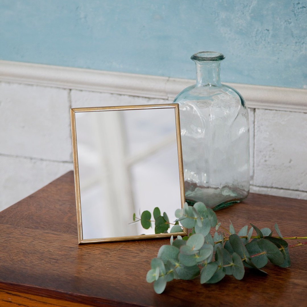 黄铜桌镜 Odier Brass Mirror L Size 日本制 - 彩妆刷具/镜子/梳子 - 铜/黄铜 金色
