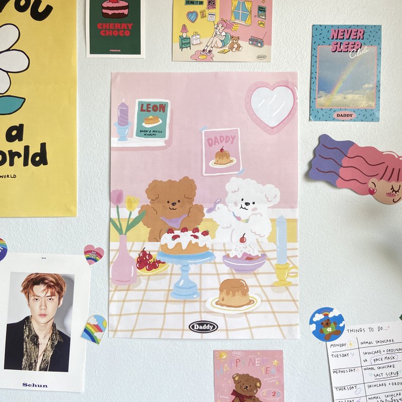 Louis And Kelly Poster (A3) - 海报/装饰画/版画 - 纸 多色