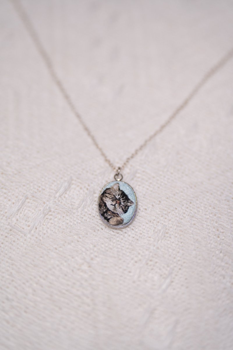 【定制】宠物刺绣项链 - 项链 - 绣线 