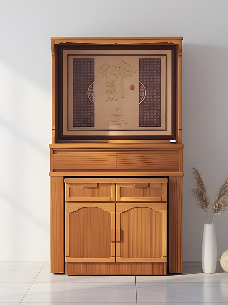 闲静佛橱3尺5 - 其他家具 - 木头 咖啡色