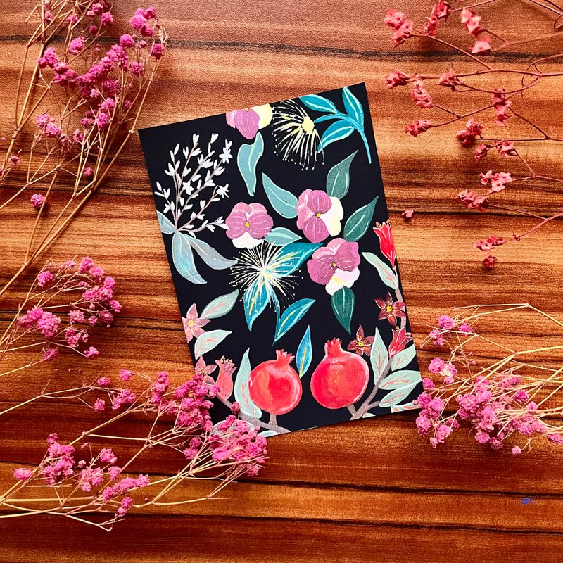 温暖的花朵信片 - 卡片/明信片 - 纸 多色