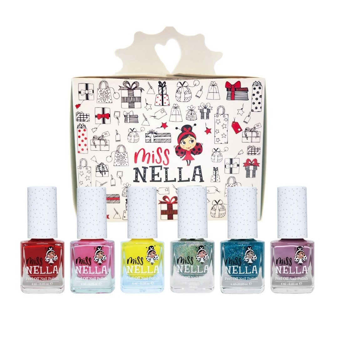 (EXPORT)【Miss NELLA】儿童水性可撕式安全指甲油 6 入组 - 指甲油/指甲贴 - 其他材质 
