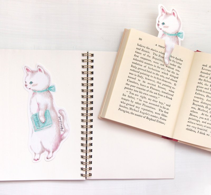 book mark /cat - 书签 - 纸 