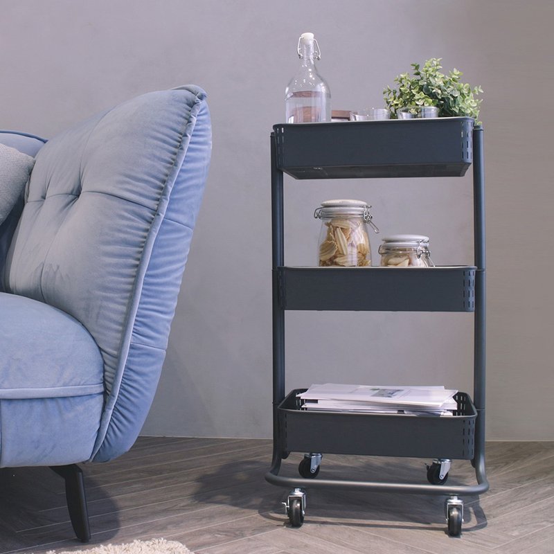 质感灰三层铁制推车/居家收纳 - 收纳用品 - 其他金属 灰色