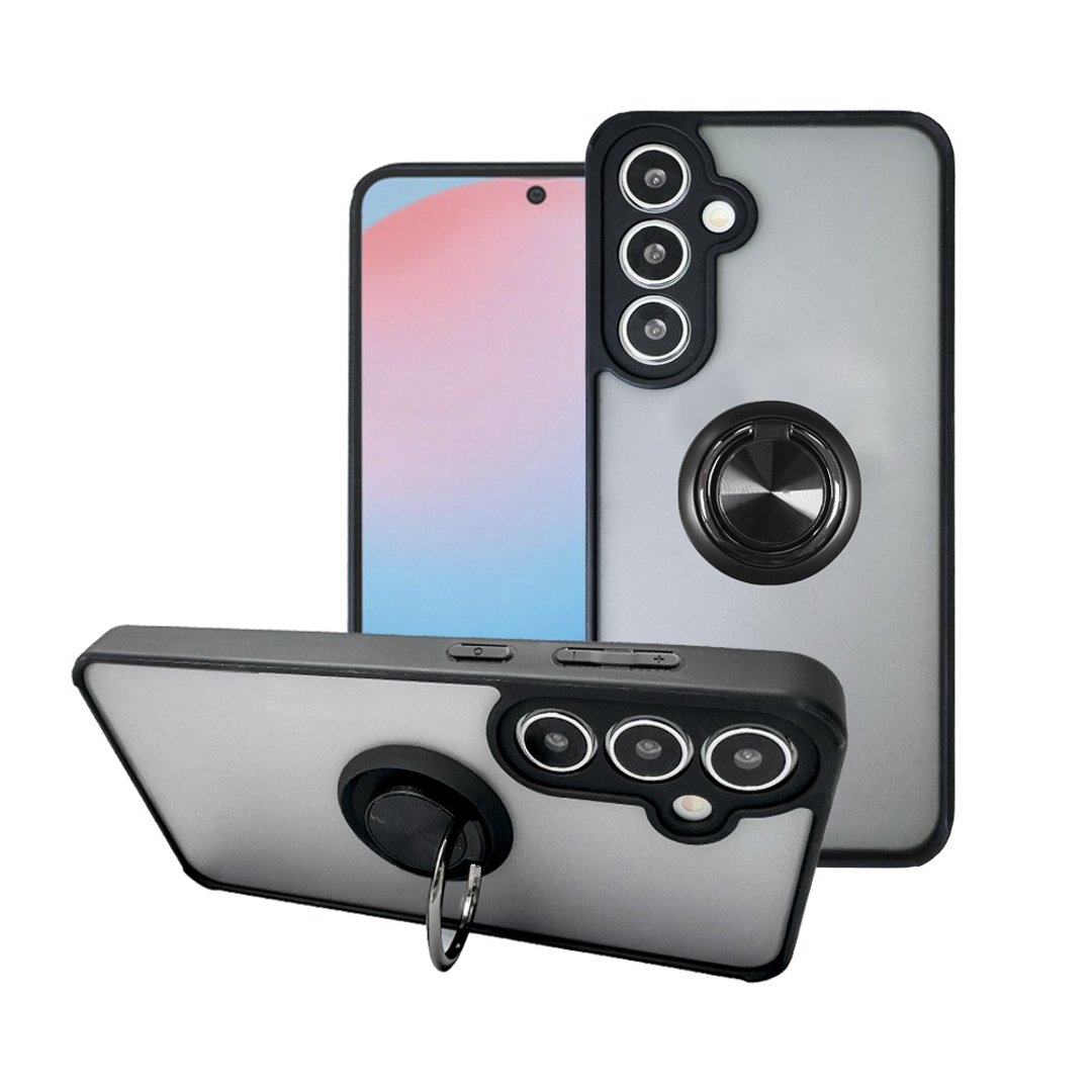 CASE SHOP 三星 A36 5G 指环支架站立保护壳-黑 - 手机壳/手机套 - 塑料 黑色
