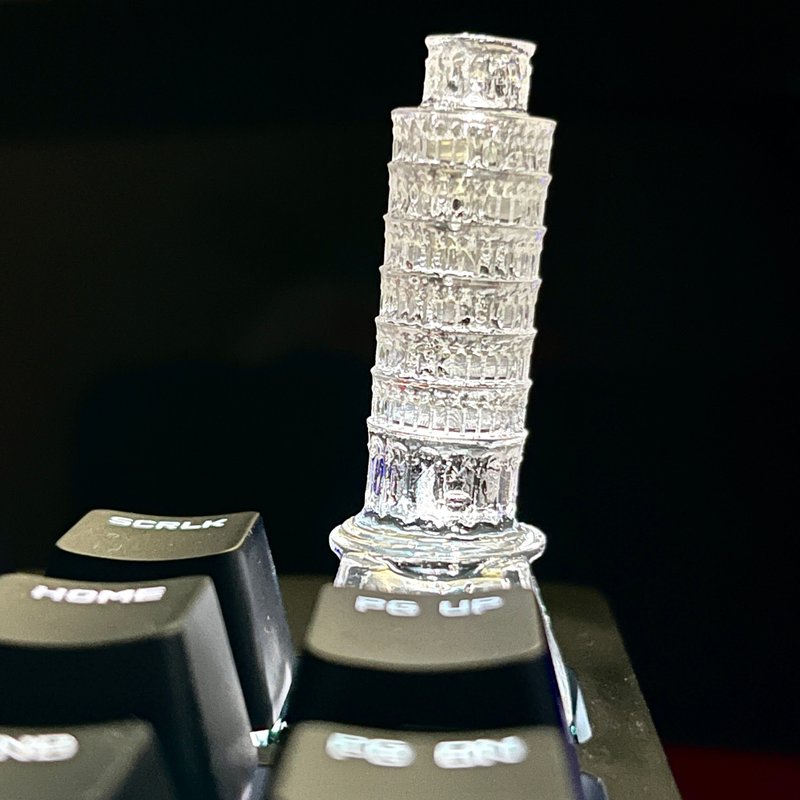 键帽, 比萨斜塔, 透明, 清晰, 游戏, 键盘, 樱桃MX - 其他 - 塑料 透明