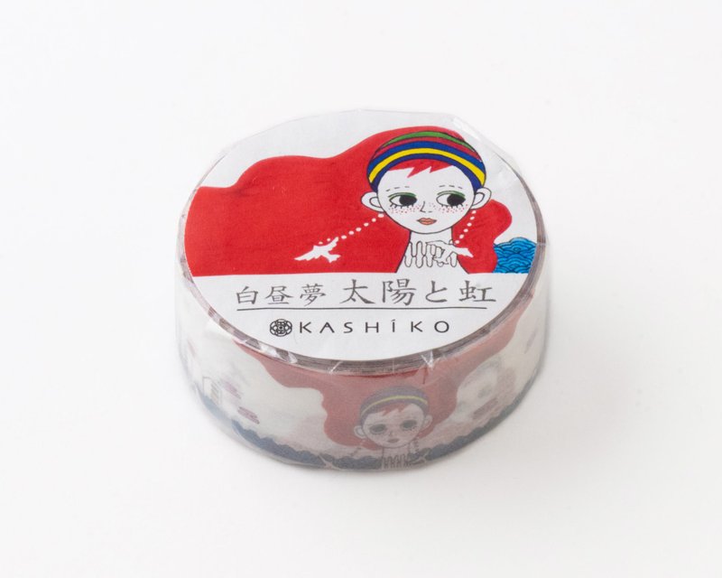 日本进口KASHIKO金泽九谷烧和纸胶带 – 太阳与虹 / 川岛优子绘 - 纸胶带 - 纸 红色