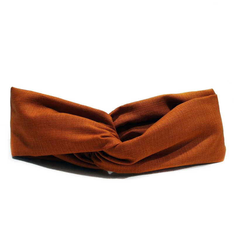 回眸 | 发带 - 发饰 - 棉．麻 橘色