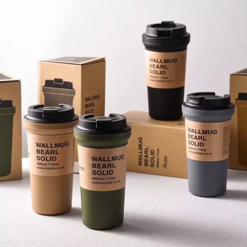 【限时6折】日本Rivers SOLID双层随行杯390ml / 共7色 - 其他杯子 - 橡胶 多色