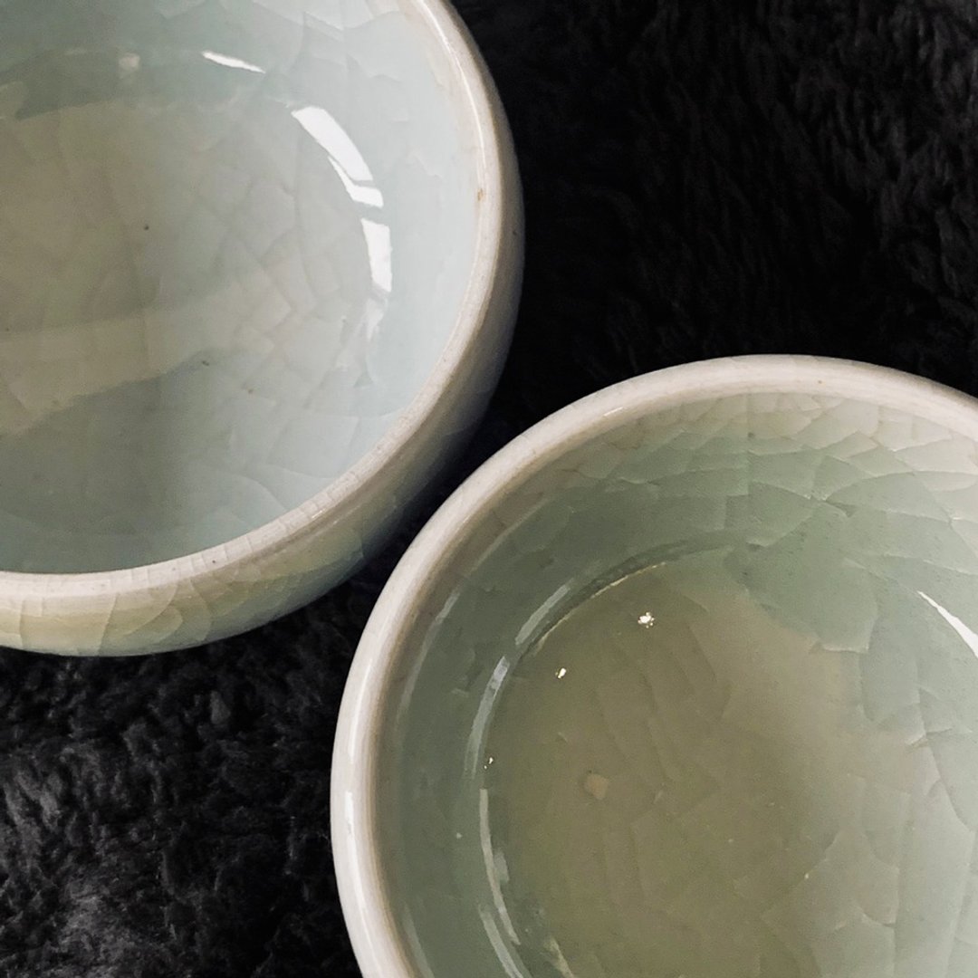 中国 清末民初仿钧窑茶杯│晶莹玉润 钧窑 低温素烧 - 茶具/茶杯 - 陶 多色