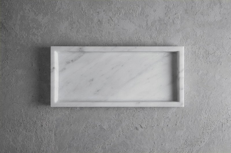 大理石 置物盘 L - 摆饰 - 其他材质 白色