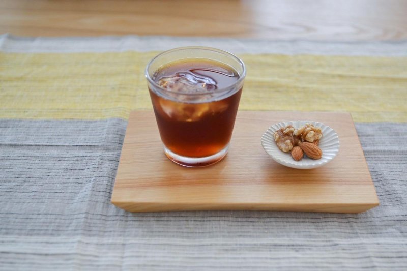 [Orders made work] birch corner dish (small) without groove flat - 浅碟/小碟子 - 木头 咖啡色