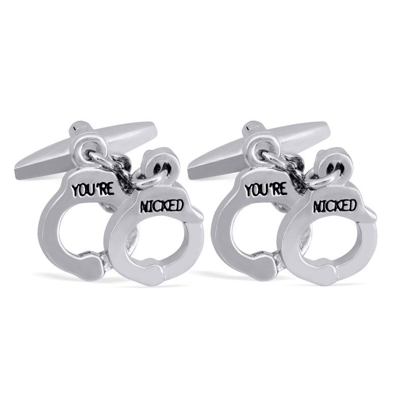 Hand Cuff Cufflinks, You're nicked! Cufflinks - 袖扣 - 其他材质 银色