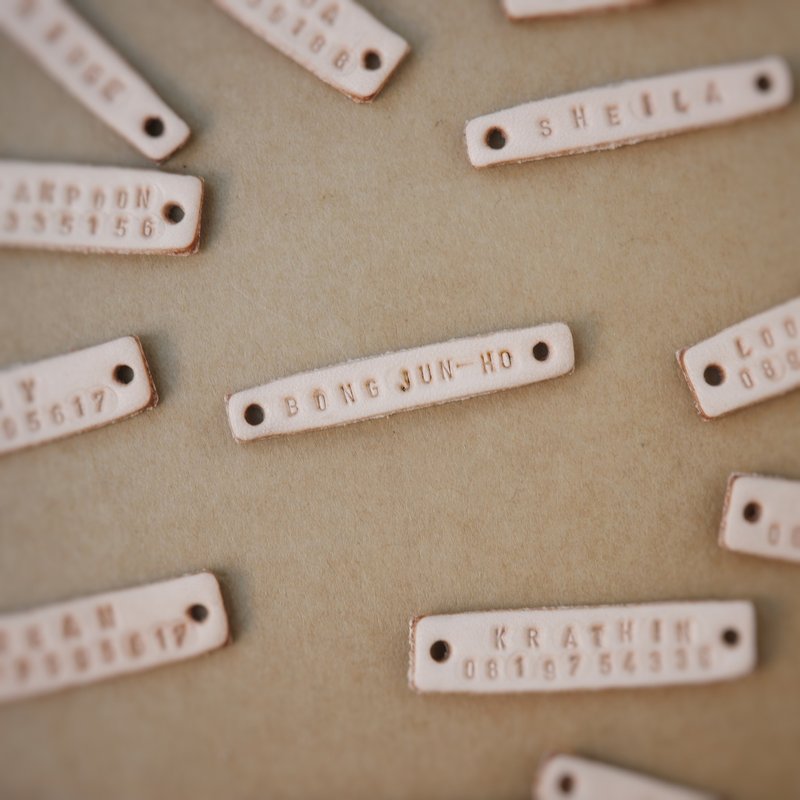 Leather Tag Name for Any Cat Collar by Upgrade Tag Name for any Cat Collar - 其他 - 真皮 卡其色