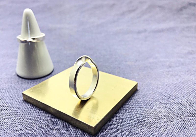 莫比银戒【LRS1005】纯银手工戒.刻字.男戒.女戒.对戒 - 对戒 - 其他金属 灰色