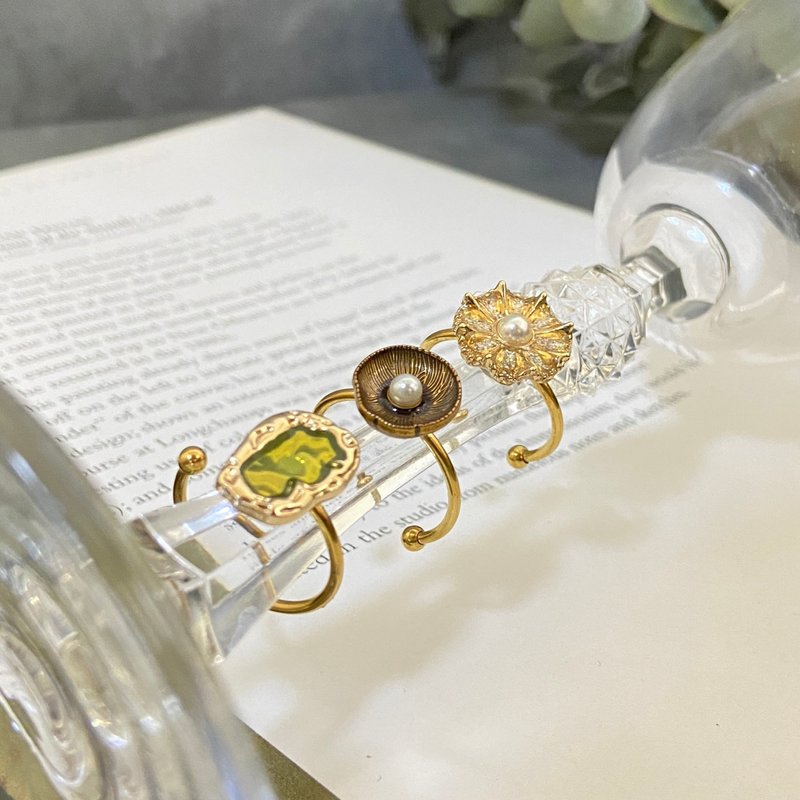 14k金钮扣戒指 - 戒指 - 其他金属 