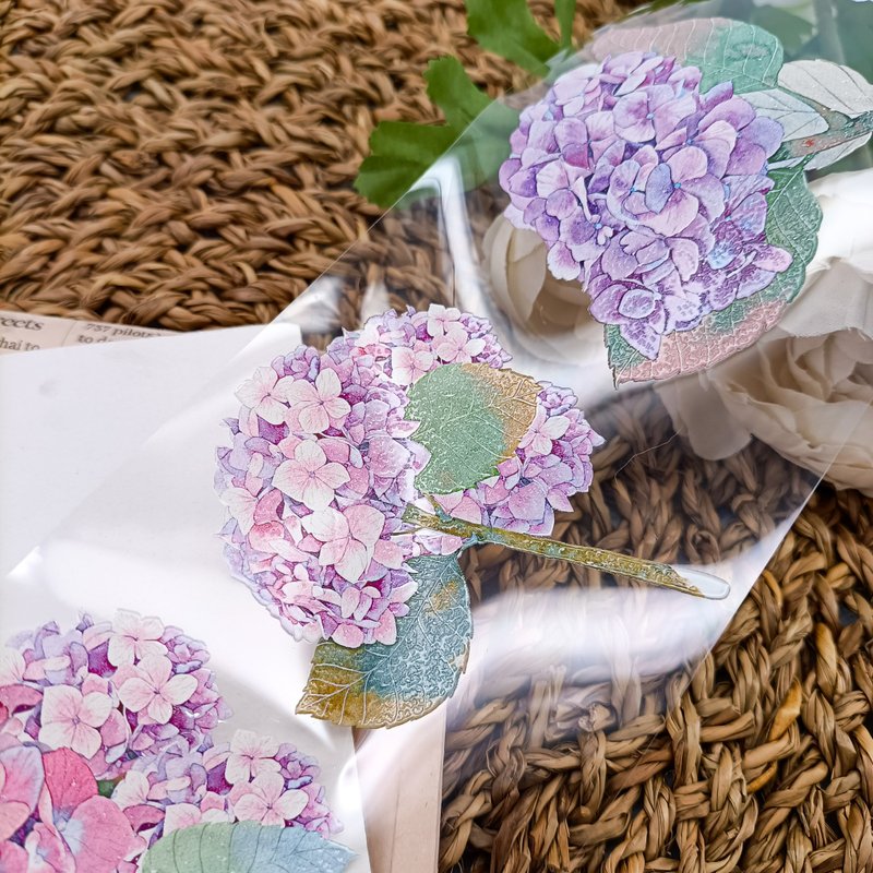 LS104 繡球花 / 裝飾膠帶 - 纸胶带 - 塑料 多色