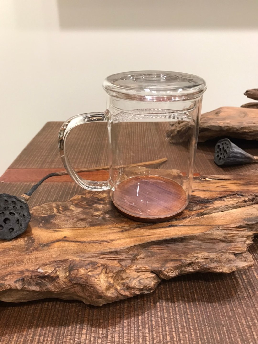 玻璃月牙马克杯 - 茶具/茶杯 - 玻璃 透明