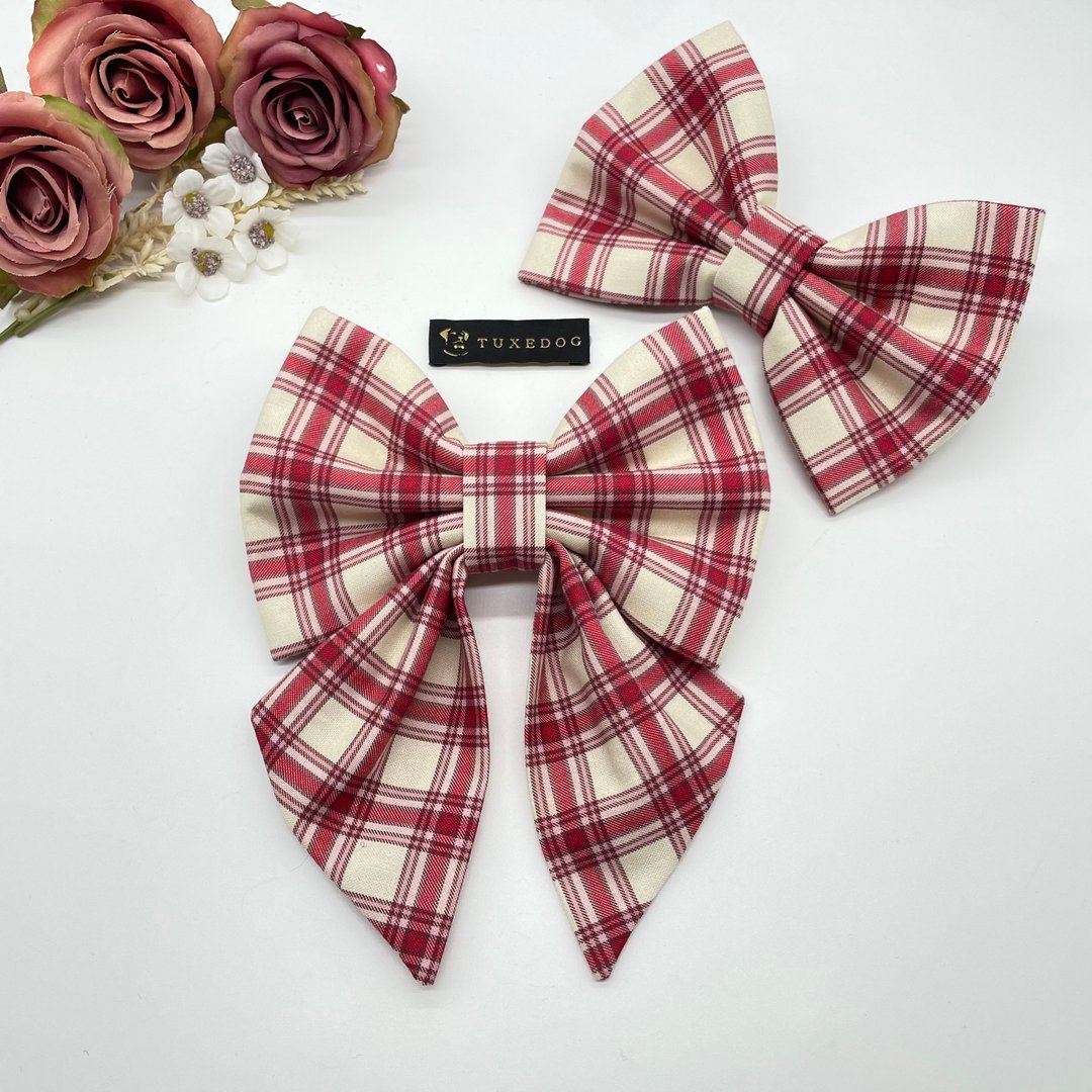 宠物领结领呔 - Apple Tartan - 衣/帽 - 棉．麻 