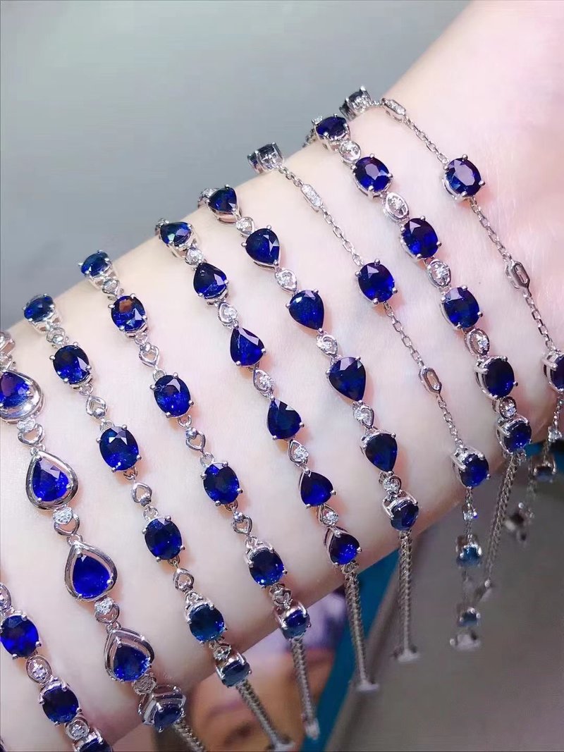 台北奥斯珠宝 18k金蓝宝石手链 - 手链/手环 - 宝石 