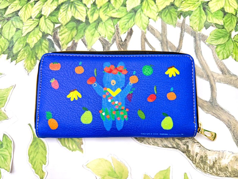 幸福设计花果熊长夹 - 皮夹/钱包 - 人造皮革 蓝色