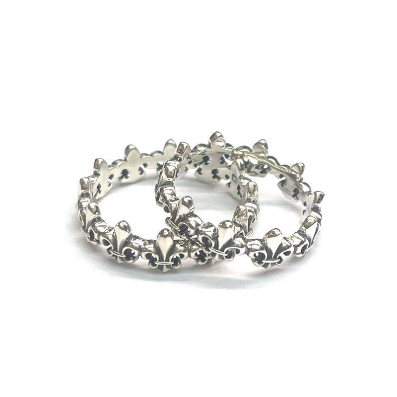 纯银童军花情侣戒 - 戒指 - 纯银 银色