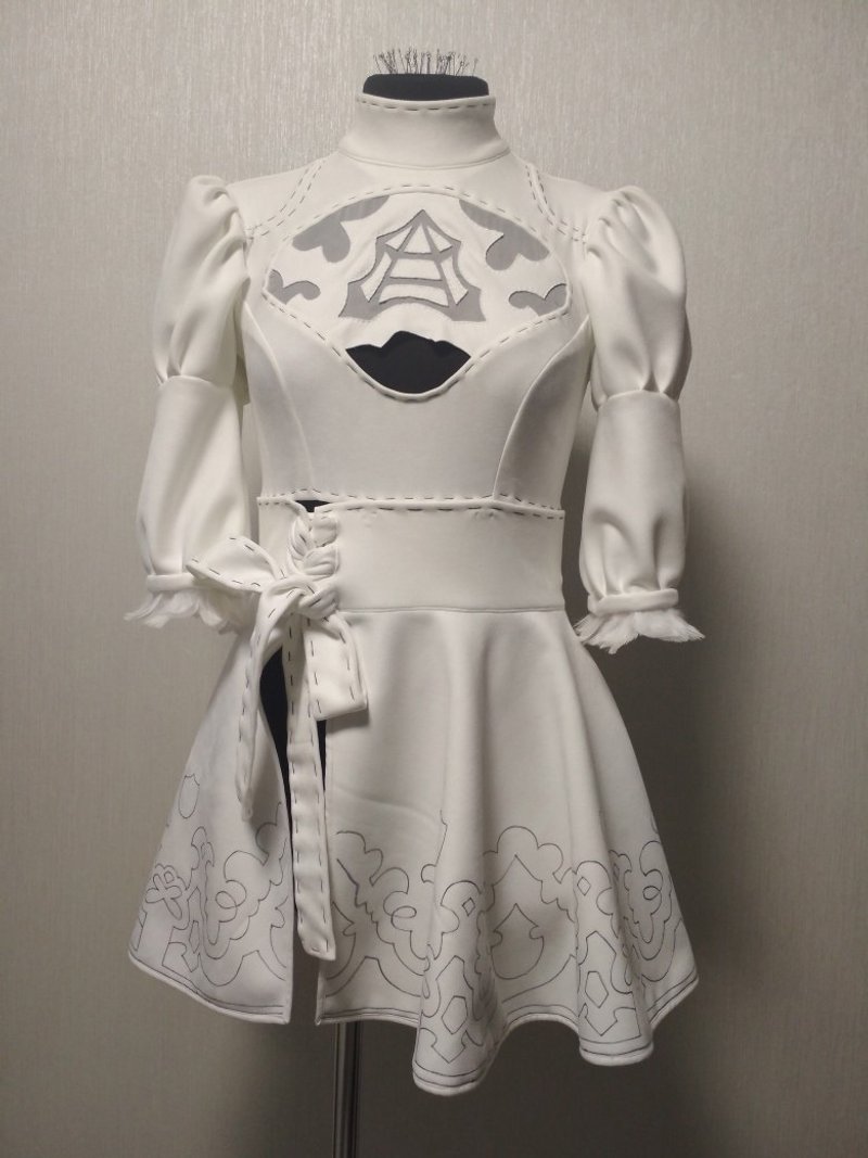 NieR: Automata - 2B - YoRHa 2 Type B cosplay costume revers white - 其他 - 其他材质 白色