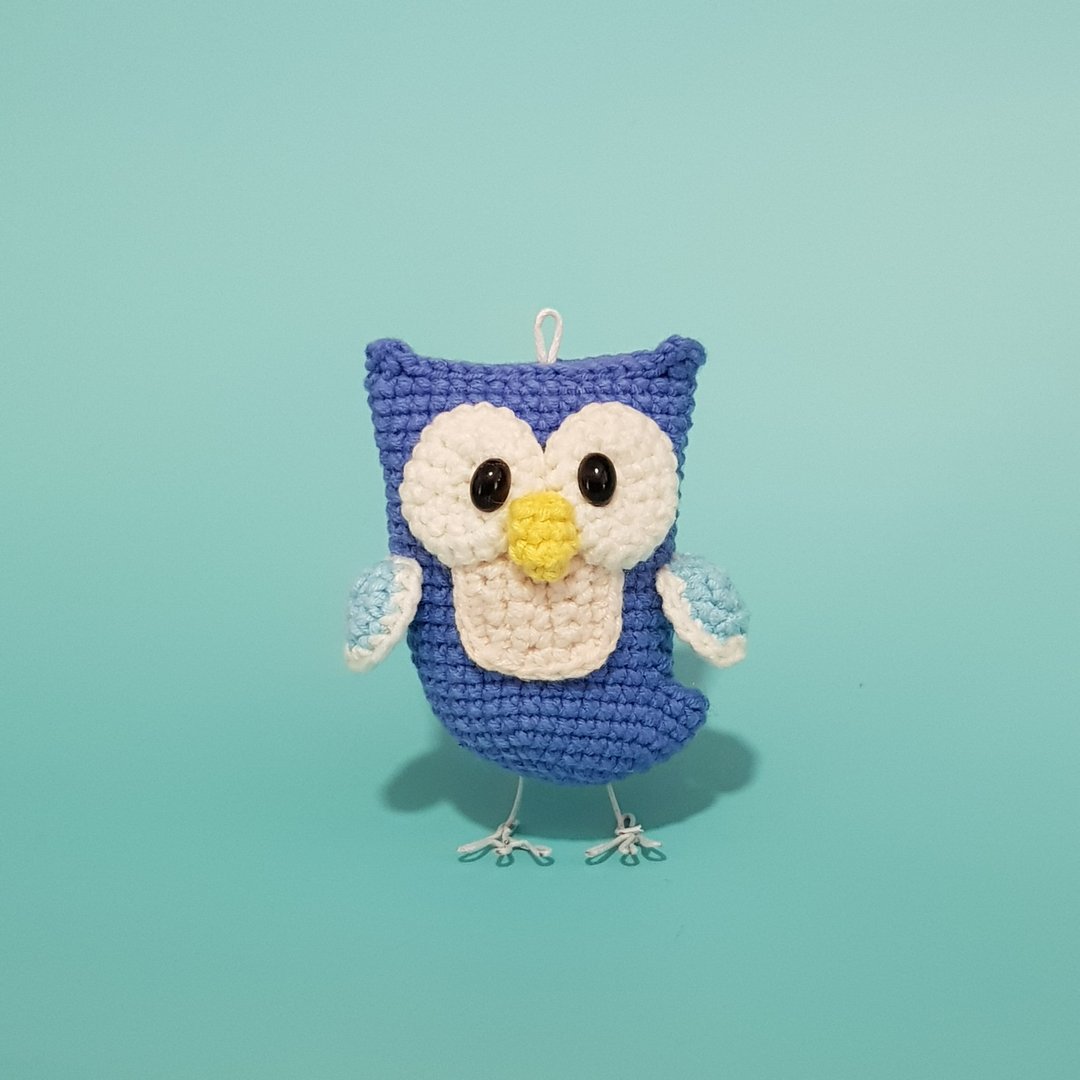 Crochet Owl keyring - 钥匙链/钥匙包 - 其他材质 