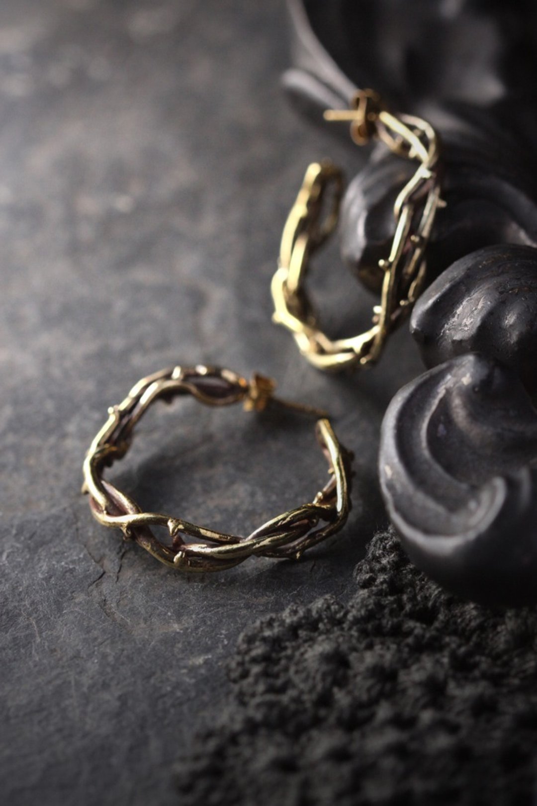 Thorn Crowns Earrings by Defy. - 耳环/耳夹 - 其他金属 