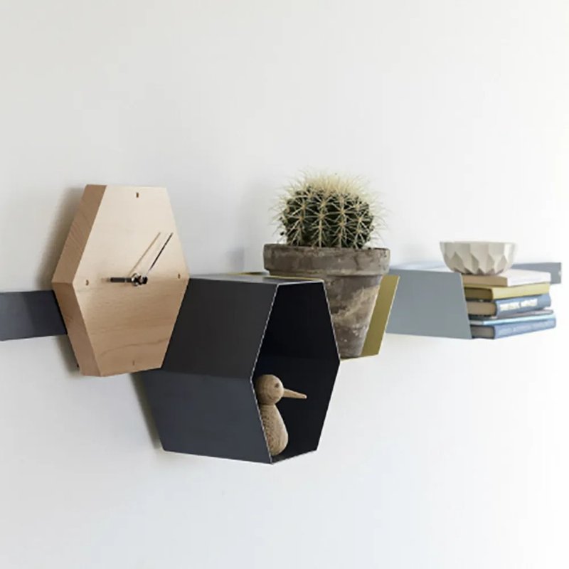 Design Bite Hexagon六角系列专用置物盒 几何 (4色可选) - 收纳用品 - 其他金属 多色