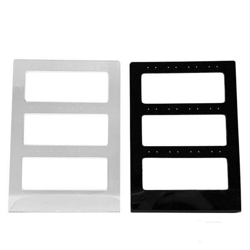 Earring stand 12 pairs 2color - 收纳用品 - 塑料 黑色