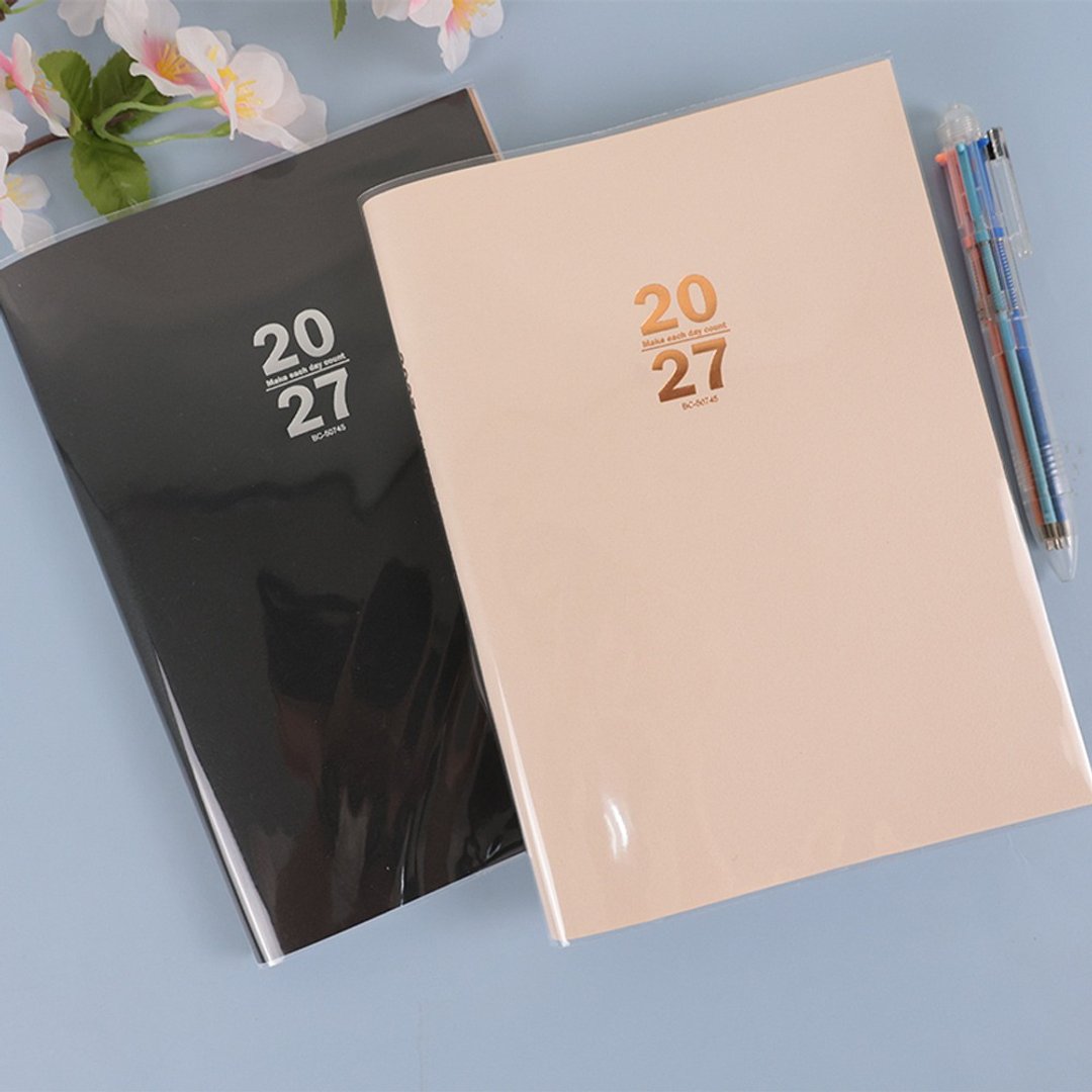 Chuyu 2027 年 A5/25K 十字周志/周计划/日志手帐手札/行事历 - 笔记本/手帐 - 纸 多色