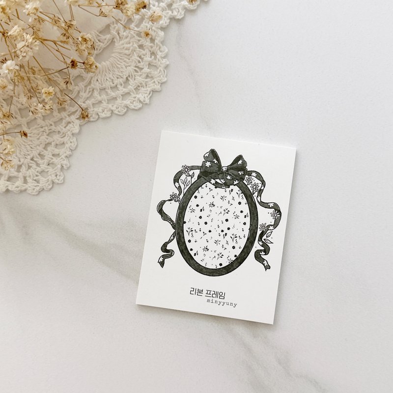 丝带边框记事本 - 便条纸/标签贴 - 纸 