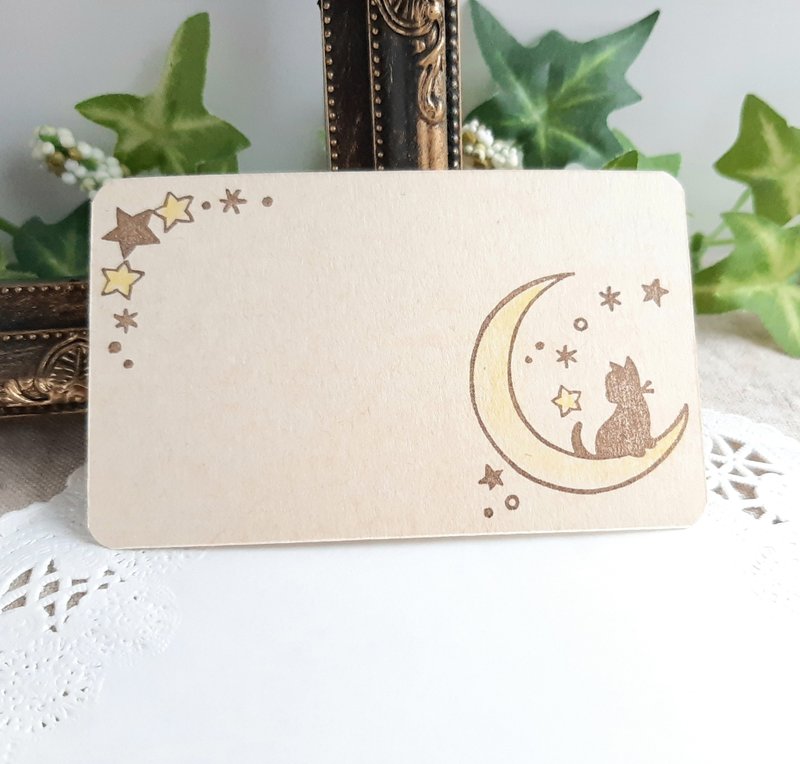 月亮与小猫印章 - 印章/印台 - 橡胶 透明