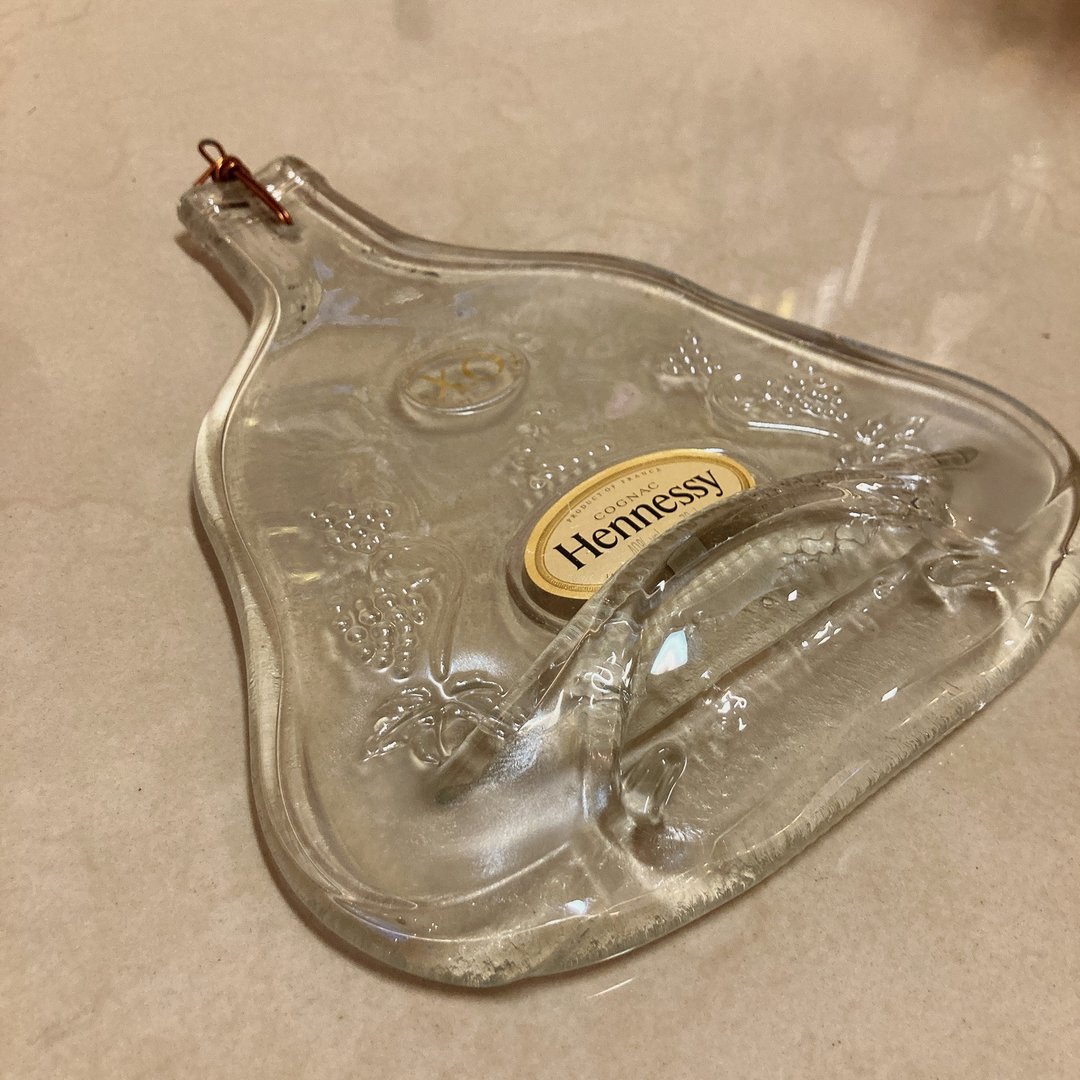轩尼诗Hennessy 干邑XO白兰地 酒瓶吊饰壁挂装饰 - 墙贴/壁贴 - 玻璃 