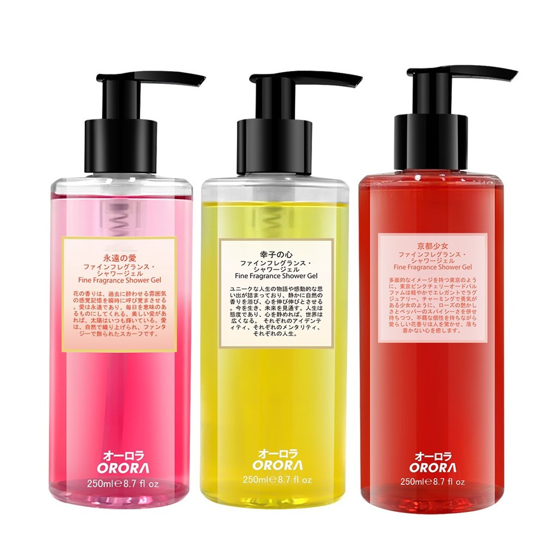 日本Orora日系迷人香气沐浴乳250ml(永远の爱/京都少女/幸子の心) - 沐浴用品 - 其他材质 