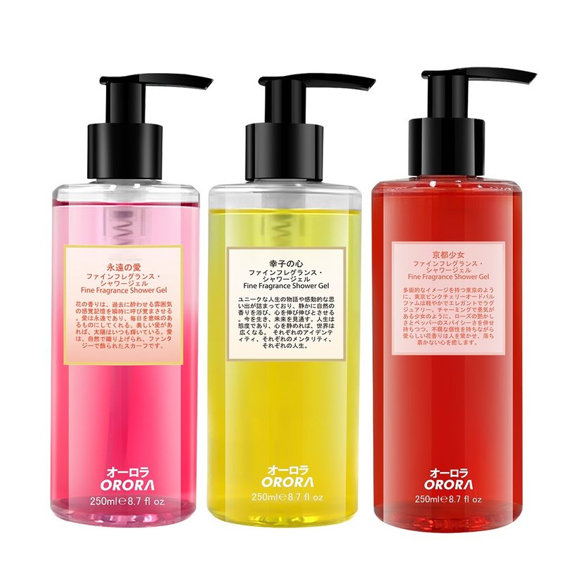 日本Orora日系迷人香气沐浴乳250ml(永远の爱/京都少女/幸子の心) - 沐浴用品 - 其他材质 