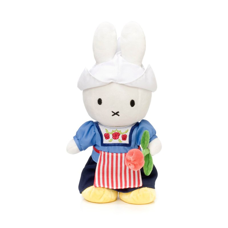 荷兰 Bon Ton Toys | Miffy 米飞兔 娃娃 拿着郁金香的农妇 24cm - 玩偶/公仔 - 其他材质 多色