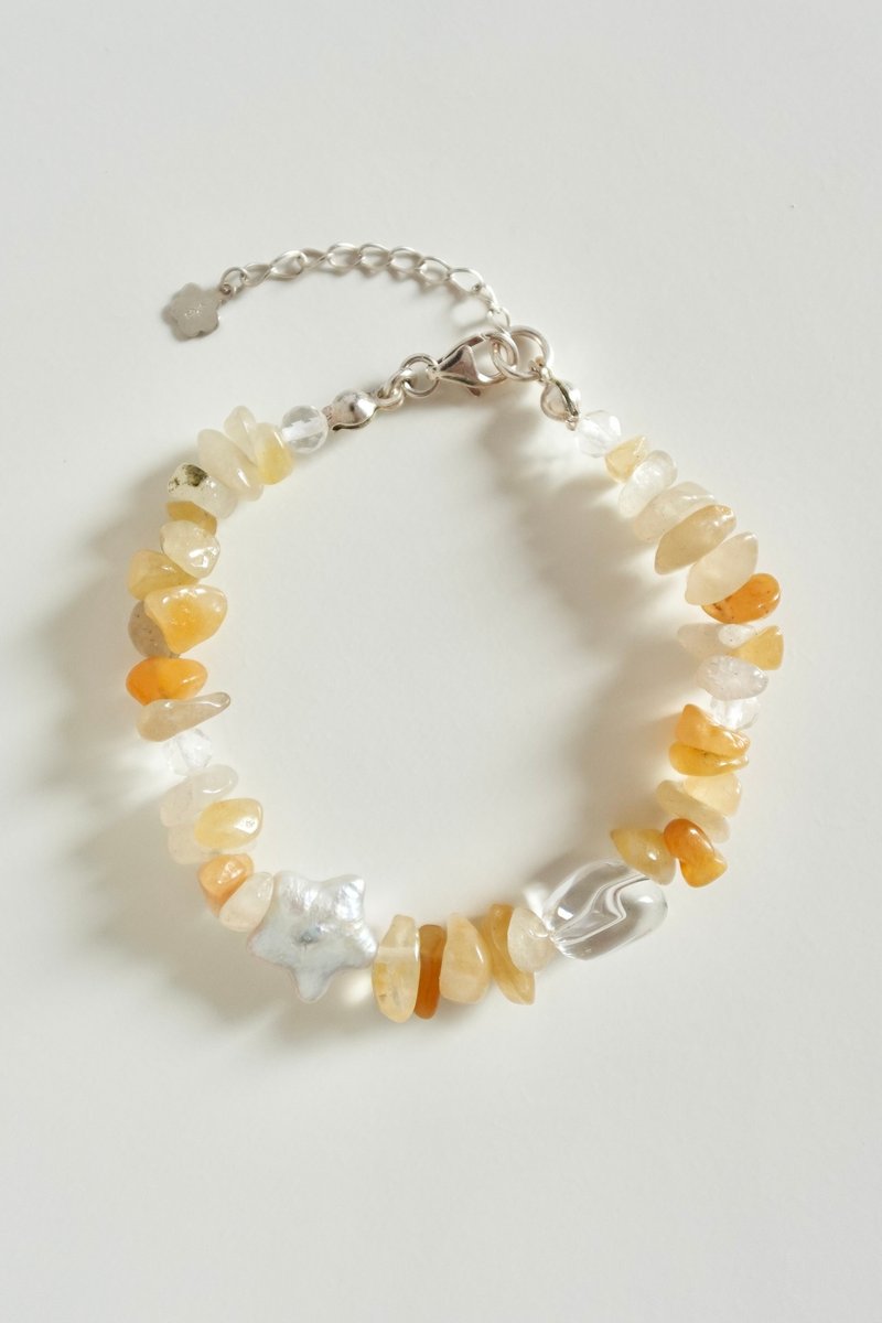 Lily Valley 星熠金光 | 手工串珠手链 - 手链/手环 - 半宝石 橘色