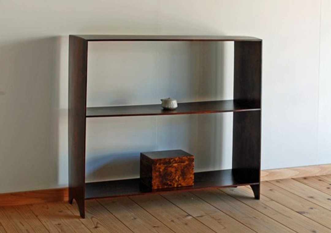 Curved 3-level shelf - 其他家具 - 木头 咖啡色
