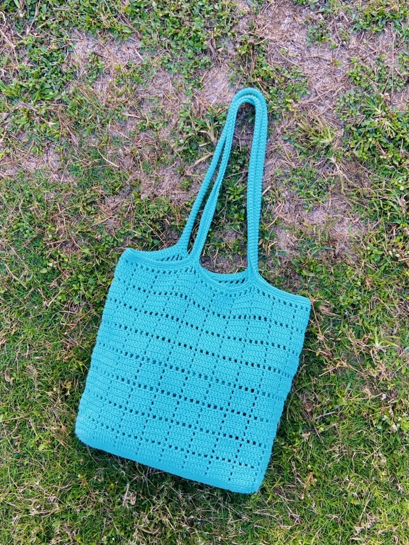 材料包 格子肩背包 编织材料包/编织包 - 编织/刺绣/羊毛毡/裁缝 - 棉．麻 多色