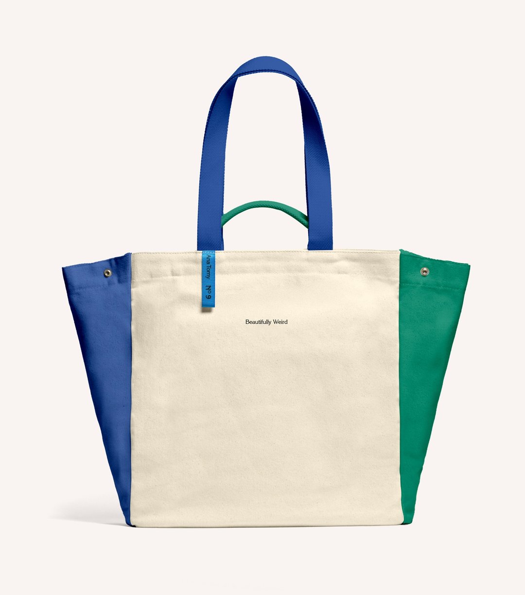 【定制化礼物】16 盎司沙滩球 Library Tote 重磅帆布托特书袋 - 手提包/手提袋 - 棉．麻 