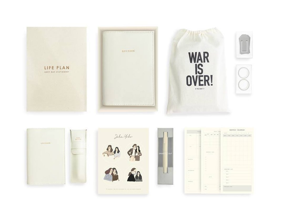 Life Planner Set (Love Collection) - 笔记本/手帐 - 人造皮革 白色