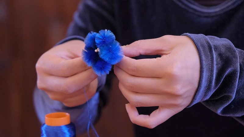 绒花工艺体验 进阶梅花簪 可选色 - 其他 - 其他人造纤维 