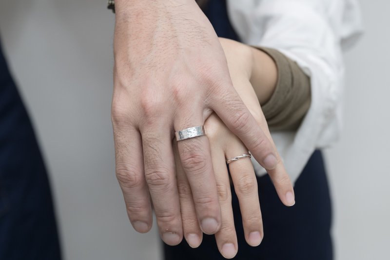 【金工课程预约】手作银饰-木纹戒(细版)-文化币 - 金工/饰品 - 纯银 