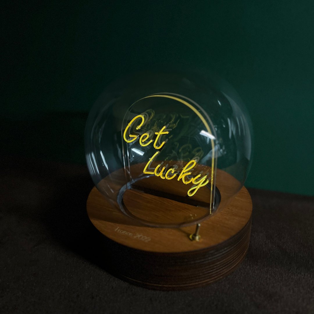 定制化礼物 生日 情人节礼物 玻璃球灯 - Led neon light 灯 字句 - 灯具/灯饰 - 玻璃 多色