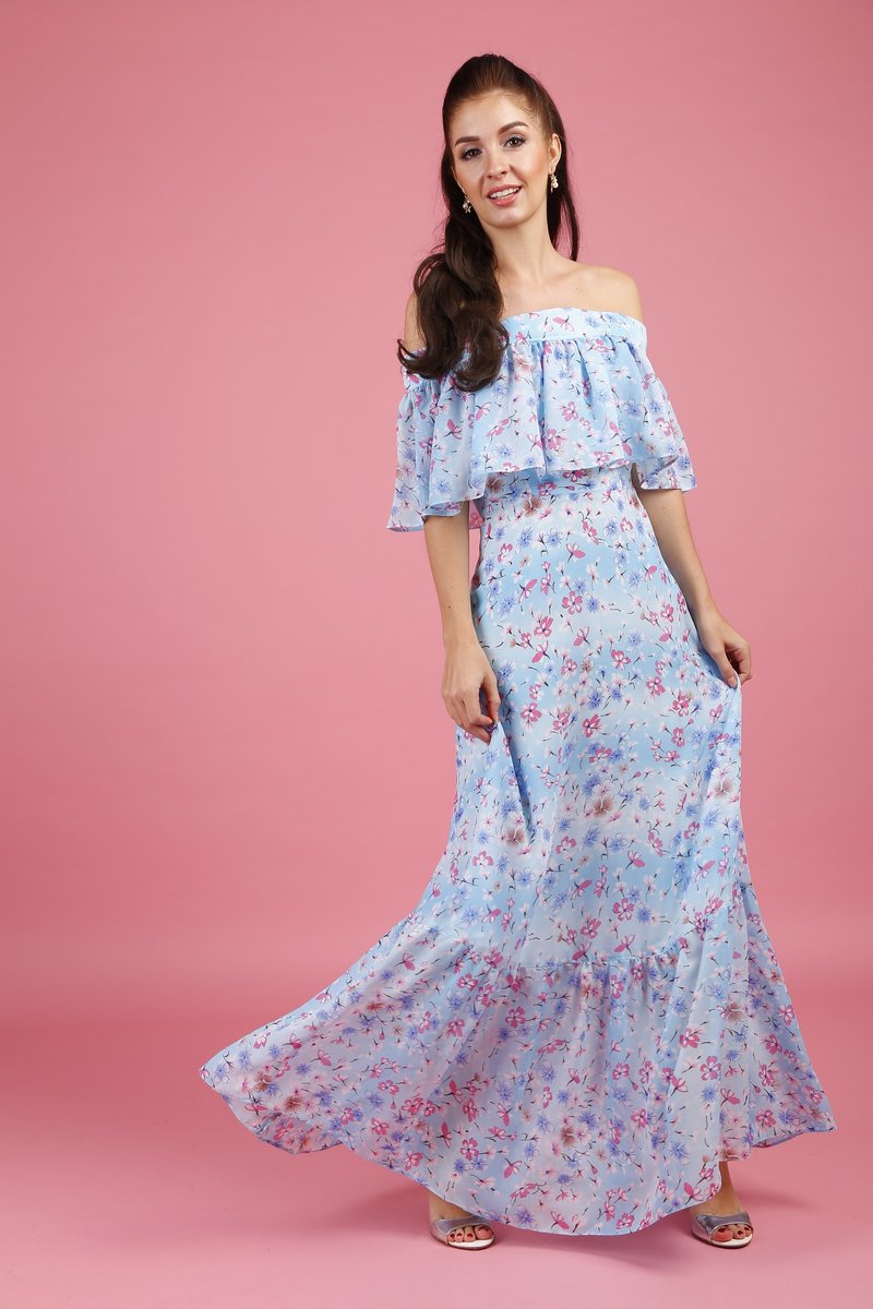 Maxi dress - 洋装/连衣裙 - 聚酯纤维 多色