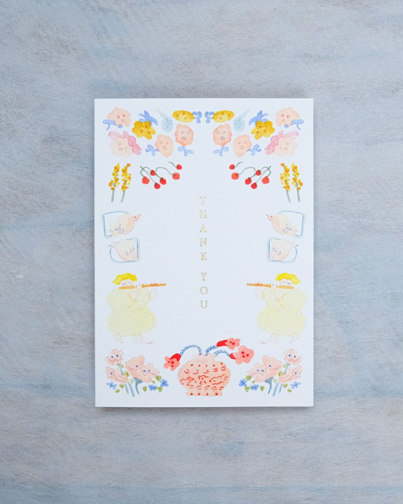 长笛 感谢卡 - 卡片/明信片 - 纸 