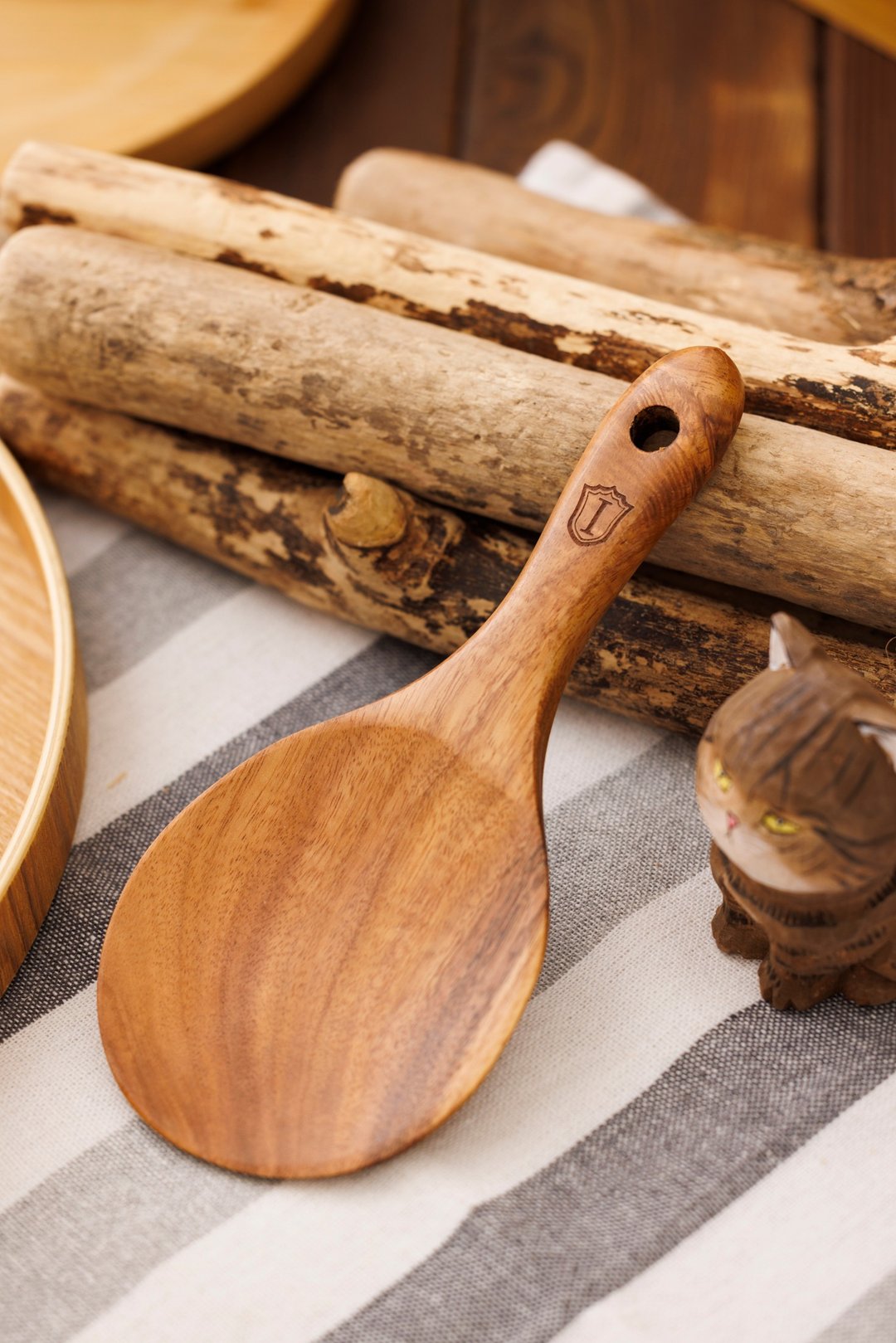 Islandoffer 岛屿制作 泰国柚木木制饭杓 - 厨房用具 - 木头 金色